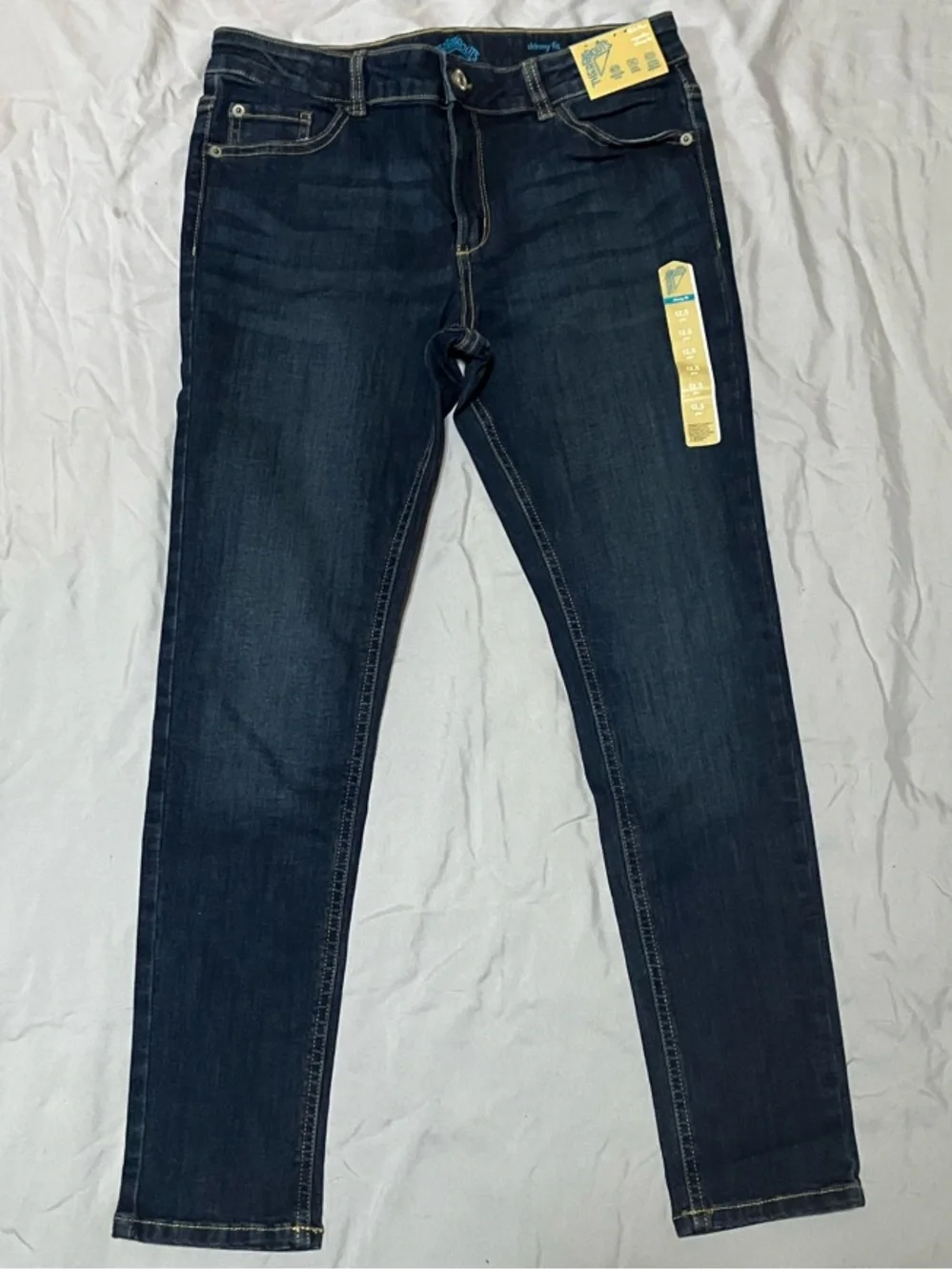 Kids Dark Blue Stretch Skinny Jeans